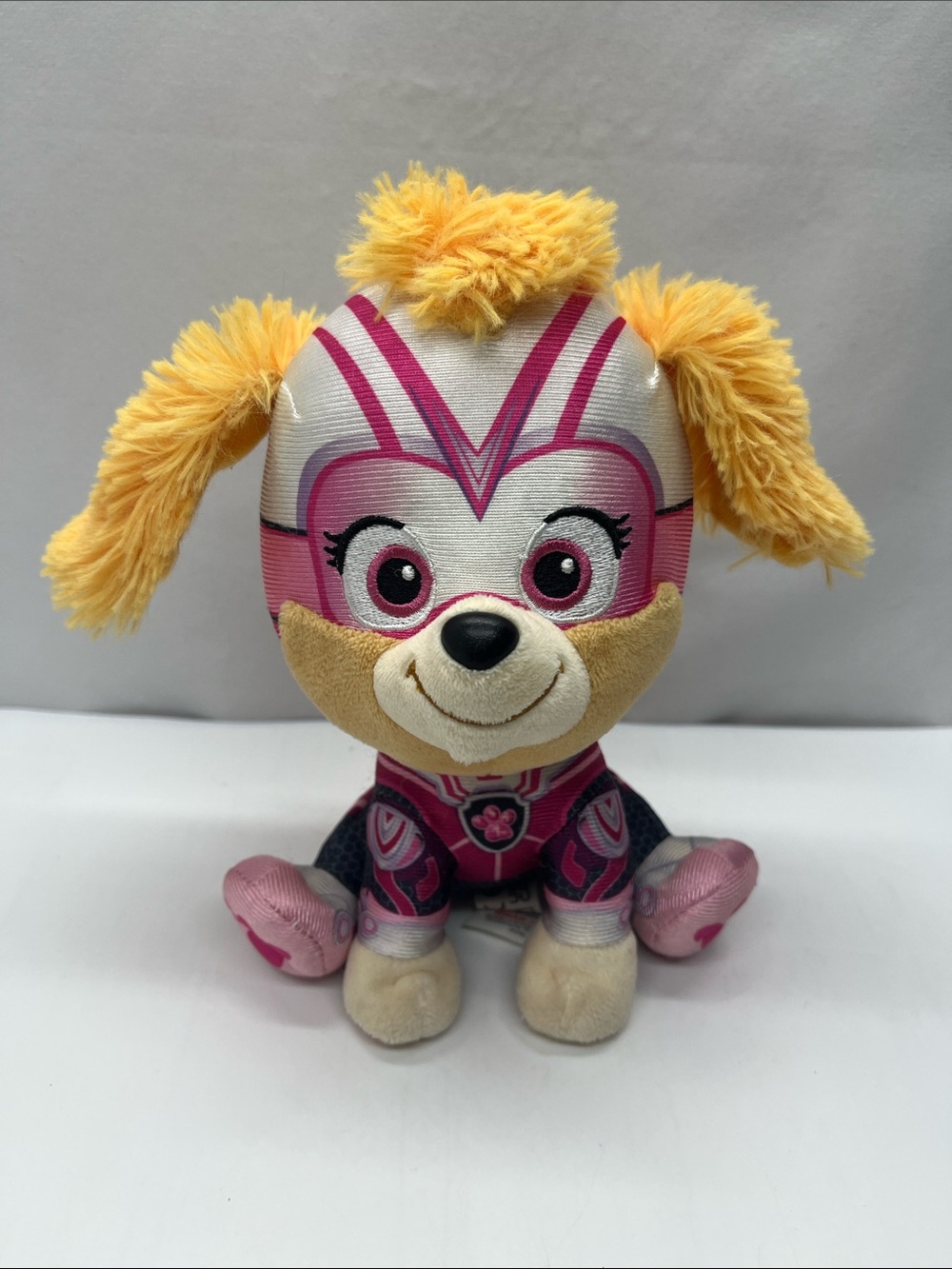 Pink Paw Patrol Skye Pup Plush with Yellow Ears